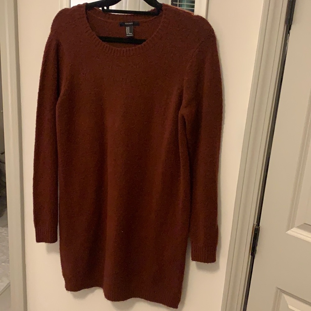 Long burg ash sweater dress